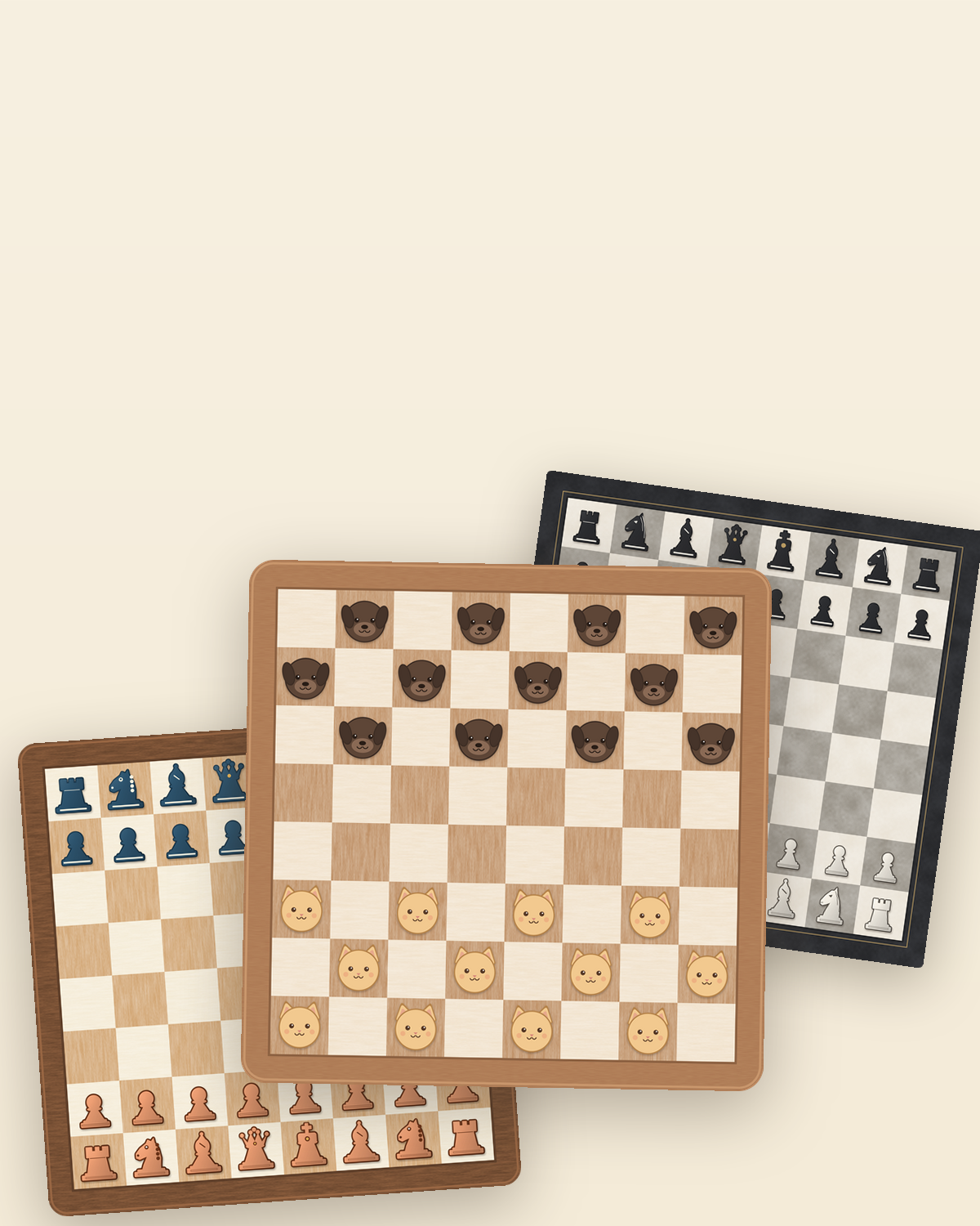 Checkers pieces in the Pets and Paper looks